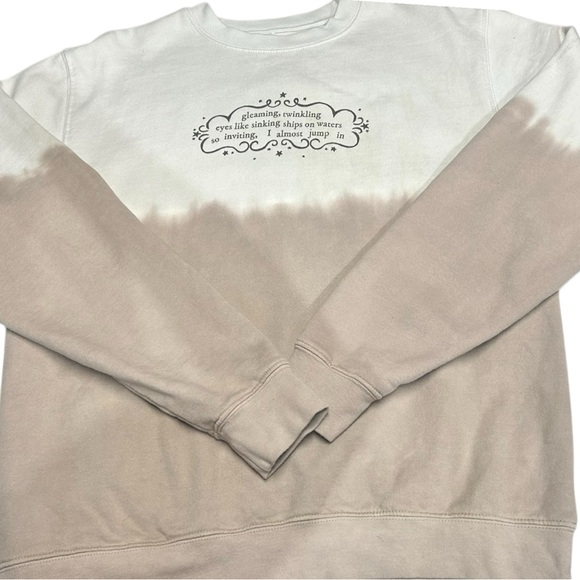 Taylor Swift 💛Gold Rush💛 Evermore Album Crewneck size Medium - Picture 2 of 9